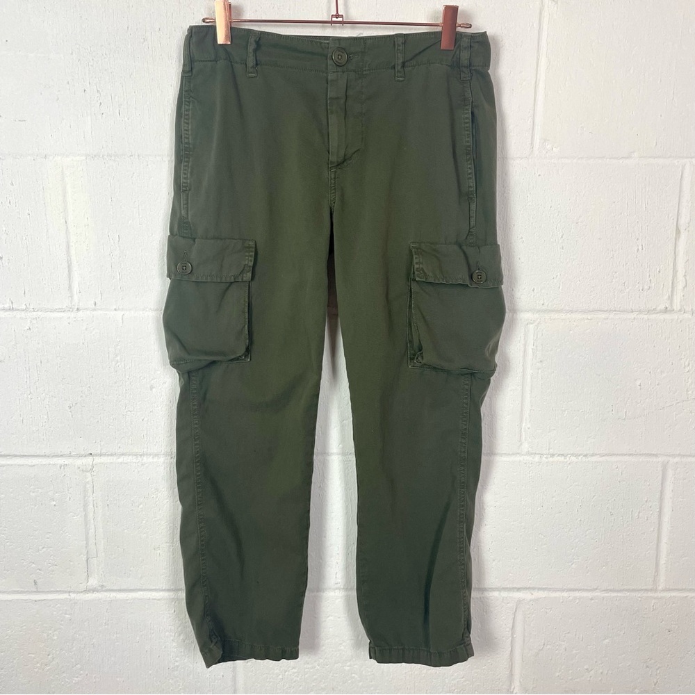 Frame Olive Green Pants Cropped Cargo Army Utility Surplus Gorpcore Indie‎ 25
